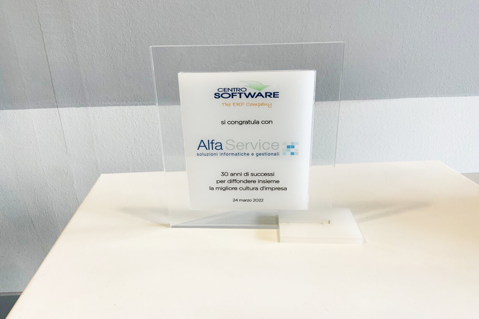 Alfa Service da 30 anni, con orgoglio, partner storici di Centro Software. Lavoriamo per diffondere la miglior cultura d'impresa