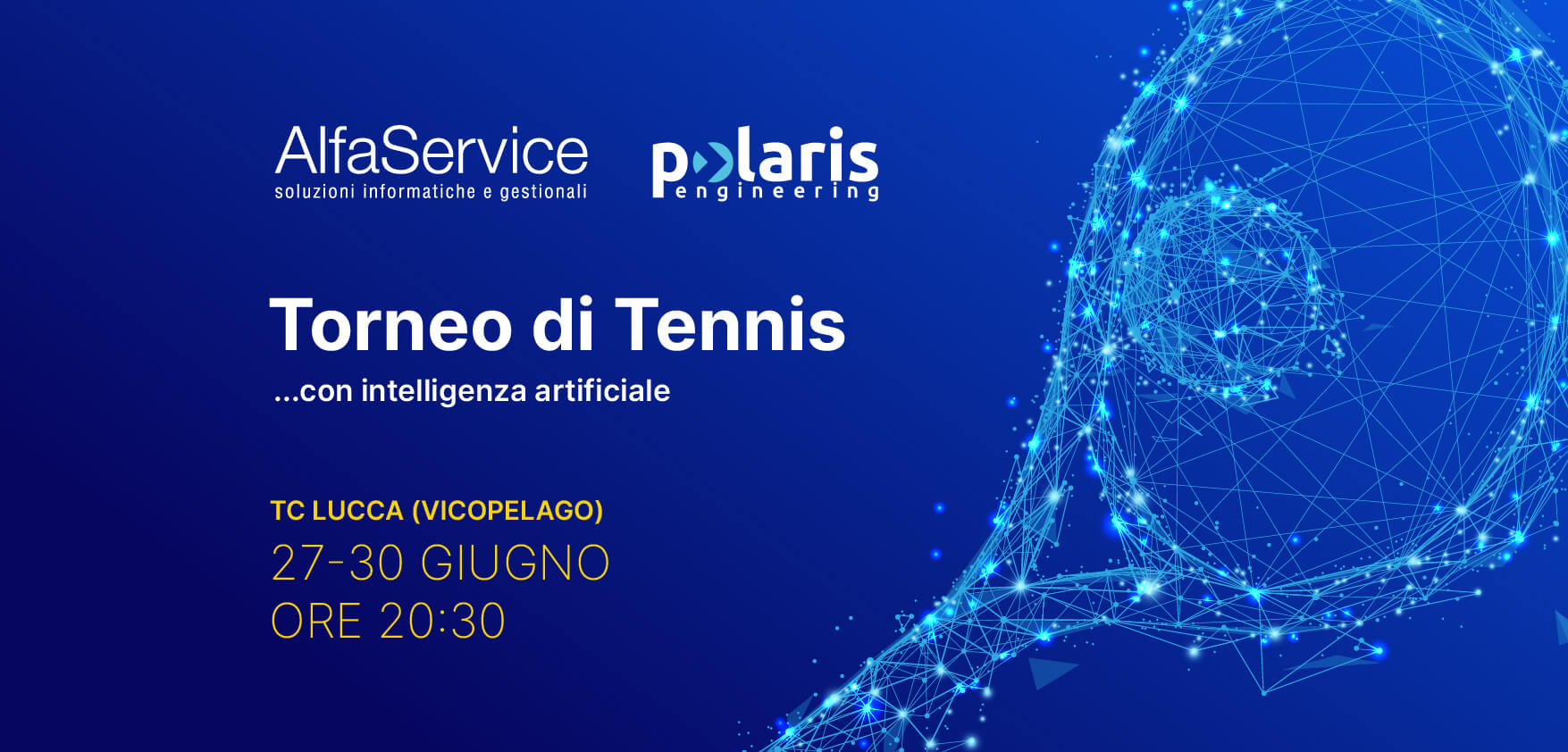 Torneo-Tennis-Intelligenza Artificiale Alfa Service organizza un torneo di tennis con intelligenza artificiale